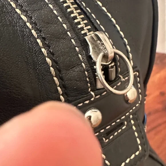 Coach SoHo Black Leather Shoulder Bag Y2K vintage - Picture 6 of 14